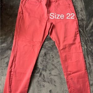 Maurices Red Skinny Jeans